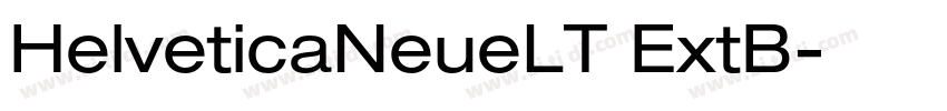 HelveticaNeueLT ExtB字体转换